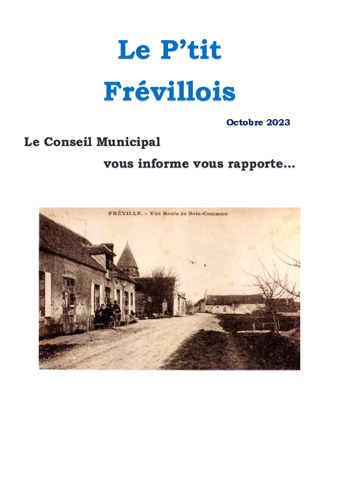 2023 10 Le P'tit frévillois octobre 2023